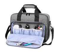 YNPQTDS Carrying Bag for Projector & Accessories, Projector Bag, Projector Storage Bag, Projector Travel Organizer Bag with Adjustable Shoulder Strap and Pockets