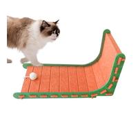 YNPQTDS Cat Scratcher, Cat Scratcher, L Shape Felt Cat Scratch Board, Wear Resistant, with Interactive Ball Toy and Cramp Sharpening Tools for Furniture Protection