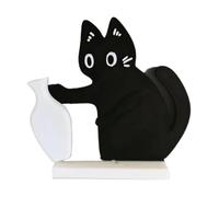 YNPQTDS Cat Vase for Flowers | Charming Home Decor - Charming Fridge Magnet Cat Push Flower Vase for Kitchen, Workplace, Bookshelf, Mantel, Indoors, Entryway