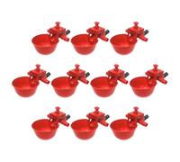 YNPQTDS Chicken Drinking Cups, Automatic Drinkers, Pack of 10, Adjustable Solid Drinking System for Backyard, Poultry Keeping, Duck, Turkey, Outdoor Enclosure, Rabbits