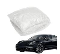 YNPQTDS Clear Disposables Car Covers - Clear Full Car Protective Shield With Elastic Band, Rainproof Indoor & Outdoor Car Guard, Dustproof Full Exterior Covers, Transparent Smooth Thicken