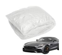 YNPQTDS Clear Disposables Car Covers - Clear Full Car Protective Shield With Elastic Band, Rainproof Indoor & Outdoor Car Guard, Dustproof Full Exterior Covers, Transparent Smooth Thicken