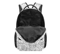 YNPQTDS Color Your Own Backpack Kids Cow Print Crafting Vacation Bookbag