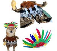YNPQTDS Costumes for Dogs - Halloween Clothes for Dogs - Puppy Apparel Indian-Style Pet Outfit for Cats Outdoor Indoor Gatherings Holiday Travel Home Photo Daily