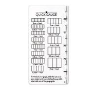 YNPQTDS Crochet Gauge | Portable Quick Precise Measure Acrylic Sizer - Knitting Needle Gauge Ruler | for Crafting Sweater Projects Spinners Sewing