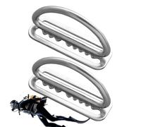 YNPQTDS Diving Belt Buckle, Diving Strap Hardware Mounting Clip, Two Pieces, Diving Weight Belt Buckle, Suitable for Snorkelling, Harpoon Fishing, Rock Climbing, Adventures, Outdoors, Diving