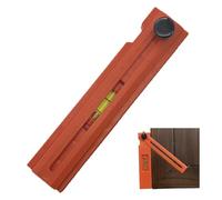 YNPQTDS False Angle, Angle Detector Ruler with Double Metric and Imperial Scale - Horizontal Adjustable Multi-Angle for Carpentry, DIY,