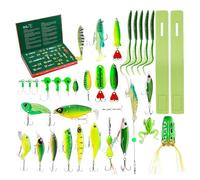 YNPQTDS Fishing Countdown Calendars - 24 Days Christmas Fish Bait Set - Christmas Fishing Lures Accessories Gear Set for Father Grandpa Boyfriend