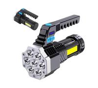 YNPQTDS Flashlight Rechargeable | 4 Modes Waterproof Powerful Torch Lamp - 7 LED Super Bright Sidelight,for Survival Camping Outdoor Hiking Power Outage Beach Picnic Fishing Car Truck Pool Work
