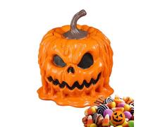 YNPQTDS Food Storage Canister - Resin Pumpkin Cookie Canister With Airtight Lid,Aesthetic Halloween Decorations, Treat Organizer Jar for Bedroom Studies Party Wedding