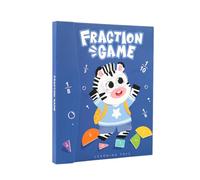 YNPQTDS Magnetic Fraction Demonstration Book, Educational Learning Math Manipulatives, Magnetic Fraction Educational Puzzle, for Homeschool Classroom Elementary School Teaching Supplies