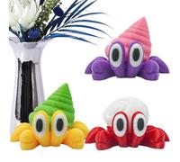 YNPQTDS Mini Hermit Crab Figures, Pack of 3 Animal Decoration with Movable Joints, Small Flexible Finger Figure Ornament for Adults, Home Decoration