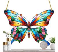 YNPQTDS Multicolor Birds On A Wire High Stained Garden Sun Catcher, Multicolor Birds On A Wire Window Sun Catchers Hanging Ornament, Spirit Birds Hummingbird Suncatchers, Window Panel Sun Catcher
