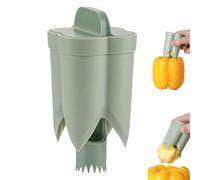 YNPQTDS Pepper Seed Corer Remover, Bell Pepper Corer, Pepper Corer Seed Remover Tool, Quick Core Pepper Corer, Bell Pepper Corer Fruit Corers Corer Tool, 2 in 1 Fruit Pepper Corer, Kitchen Utensil