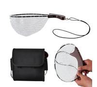 YNPQTDS Portable Landing Net | Folding Fish Landing Net with Handle for Ponds | Portable Live Catching Net for River Lake Pond Coast Bass Catfish