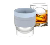 YNPQTDS Round Cube Mould - Dice Maker for Whisky, Stackable Ball Mould for Cocktails, Coffee, Drinks, Home, Party, Ren Fridge