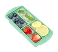 YNPQTDS Silicone Moulds for the Freezer, 4-Compartment Division with Lid, Microwave-Safe, Soup Cube Container with Lid, for Sauces, Broth, Leftovers & Meal Prep - Household, Kitchen, Office &