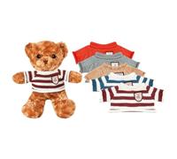 YNPQTDS Small TeddyBear Stuffed Animal, Stuffed Bear With TeddyBear Clothes, 5Pcs Bear Hoodie Sweater, Basic Tee Shirt Doll Clothes, Stuffed Bear Dolls, Cute Tiny Clothes, Small Plush Bear Doll