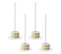 YNPQTDS Spool Holder for Ribbons, Set of 4 Space-Saving Acrylic Large Capacity Hook Roll Holder for Craft and Craft Home Packaging