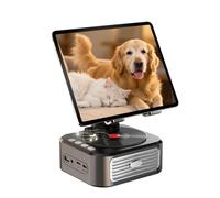 YNPQTDS Tablet Holder for Desk, 360 Degree Rotatable Adjustable Stereo Stand - Stereo Speaker | For Bed, Shop, Car, Counter, Table, Floor, Kids, Kitchen, Office
