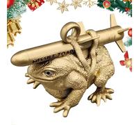 YNPQTDS The Missile Toad, Missile Toad Holiday Ornament Funny Christmas Decoration, Home Atmosphere Decor, Creative Personalised Christmas Tree Frog Hangings, Christmas Tree Ornament