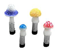 YNPQTDS Tire Valve Caps Cute, Funny Tire Valve Cap Set - 8pcs Mushroom Tire Air Cap Set, Un-iversal For Cars, SUVs, Bikes, Trucks And Motorcycles, Car Wheel Tire Exterior Accessories Set