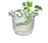 YNPQTDS Transparent Flower Vase | Decorative Vase | Container for Aquatic Decor for Restaurant, Balcony, Event, Wedding Centerpiece, Hotel Hall