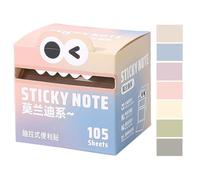 YNPQTDS Transparent Sticky Notes - Translucent Color Memo Pad - Memo Colorful Pull Out 105 Sheets/Roll Pads for Workplace School Reminder Highlights Home Students Notebook