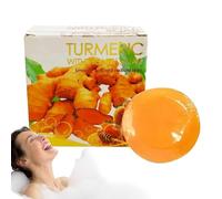 YNPQTDS Turmeric Soap, 50g Turmeric Koji C Acid Soap, Turmeric Glow, Handmade Bar For Body & Face, Black-head Corrector Remover, Moisturizing Erase Fine Lines, Skin & Face Care