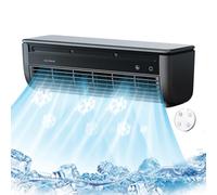 YNPQTDS Wireless Charging Air Conditioner With Three-Speed Device ABS 33.2x10.2x10.7cm Wall Mounted Air-Conditioner Wall Air Conditioner Fan For Kitchen Home Tabletop Outdoor Dorm RV Travel Gym