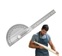 YNPQTDS Woodworking Protractor | Angle Ruler Finder with 180 Degrees, Protractor, Angle Measuring Tool for Construction Drawing Geometry Mathematics