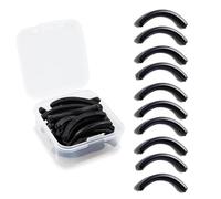 YNR 10 Pcs Eyelash Curler Refills Pads - Soft & Durable Silicon Rubber Curler Replacement Pads for Universal Lash Curlers, Perfect for Achieving a Natural Curl | 10 Pieces