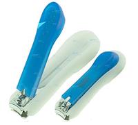 YNR ® 2 Pcs Nail Clipper Set - Perfect German Toe Nail Clipper for Thick Nails, Extra Sharp Easy Grip Nail Clipper, Professional Deluxe Stainless Steel Nail Clippers | (Black & Blue)