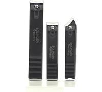 YNR 3 Pcs Nail Clippers Set - Stainless Steel Toenail Clipper for Thick Nails, Slanted Nail Clipper & Straight Blade Nail Clipper for Men and Women, Large Nail File for Fingernails & Toe | (3Pcs Set)
