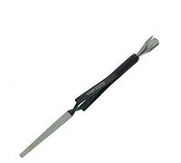 YNR Acrylic Nail Pinching Tool Magic Wand C Curve Nail Puncher Multi Function Tool Cuticle Pusher Cleaner Manicure (Black & Silver)