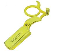 YNR BARBER BLACK SALON STRAIGHT CUT THROAT WET SHAVING RING RAZOR RASOI VINTAGE (Gold)