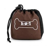 YNR® DG Pet Dog Puppy Treat Bag | Dog Training Snack Reward Pouch | Storage Holder Dispenser Available (Brown)