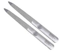 YNR Diamond Deb Foot Skin & Nail File Steel 4" 11Cm Professional Quality - Stainless Steel Nail File - Podiatry/Chiropody - Reusable File - Pack of 2
