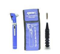 YNR England F.O Mini Otoscope Auriscope Fiber Optic ENT Ear Scope Diagnostic Examination GP CE Mark Approved (Blue)