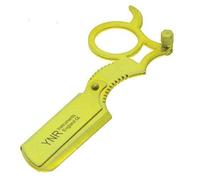 YNR® England Shaving Product Straight Cut Throat Razor - Professional Barber Manual Folding Mustache Beard Shaving Razors for Men New Compact Model (Gold)