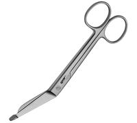 YNR First Aid Lister Bandage Scissors - Medical Scissors Trauma Shears Paramedics Doctors, Stainless Steel Safety Blunt Tip, First Aid Scissor & Bandage Scissor for Nurses | (Silver)