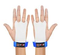 YNR Gymnastics Palm Hand Guards - Gymnastic Bar Loops, Palm Protection Guards, Deadlift & Weight Lifting Straps, Hand Wrist Strap for Weight Lift, Soft, Flexible & Easy to Wear | Blue (XS)