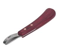 YNR Horse Hoof Loop Knife - Surgical Stainless Steel, Farrier Tools Blade Trimmer, Grooming Loop Oval Hoof Shears with Wooden Handle & Multipurpose Cutter for Cutting Horses, Donkeys | (Pack of 1)