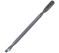 YNR Instruments Solingen | Cuticle Pusher Tool | Nail Cleaner Professional Double-Ended | Metal Stainless Steel | Gel Nail Polish Remover Salon Quality Scraper for Pushing Nudging Cuticles Skin