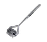 YNR Medical Diagnostic Neurologic Wartenberg - Pin Wheel Sensory Testing, Wartenberg Wheel, Pinwheels Stimulator, Comfortable Grip, Smooth Rolling, Compact, Lightweight & Portable | Silver (10 Row)