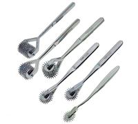 YNR Medical Diagnostic Neurologic Wartenberg Sensory Testing 1 to 10 Row Pinwheel Stimulator Silver (1 to 10 Row Set)