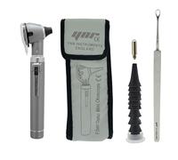 YNR Mini Magnification Diagnostic Otoscope - LED Direct Light, Ear Wax Remover, Ear Healthy Tool for Doctors, Nurses, Adults, Kids, Baby & Elder Pets Animals | (Grey)