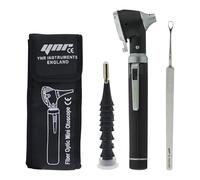 YNR Mini Magnification Diagnostic Otoscope - LED Direct Light, Ear Wax Remover, Ear Healthy Tool for Doctors, Nurses, Adults, Kids, Baby & Elder Pets Animals | (Black)