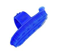 YNR Plastic Curry Comb - Horse Hair Shoe Brush, Adjustable Strap, Horse Pony Care, Horse Grooming Brushes, Horse Hair Brush | (Blue)