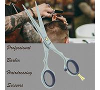 YNR® Professional Hairdressing Scissor Super Sharp Barber Razor Shears with Serrated Edges Ice Tempered (Mate 5.5)